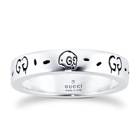 gucci ghost sterling ring|gucci ghost ring price.